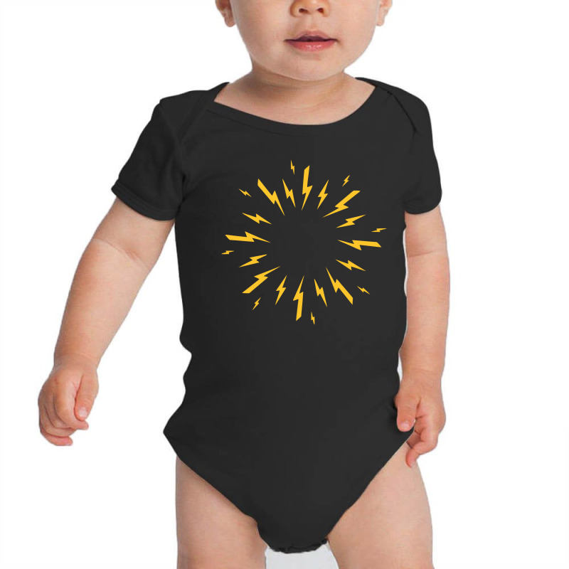 Thunder Bolt Circle Baby Bodysuit by Ramateeshirt | Artistshot