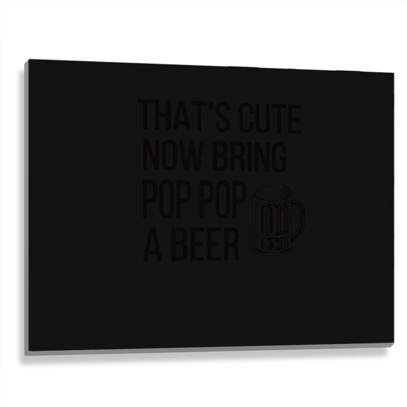 Funny Pop Pop Grandpa Fathers Day Gift Pop Pop Dad Metal Print Horizontal | Artistshot