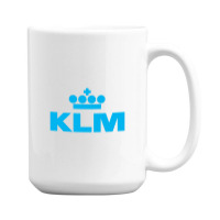 Gorgeus Blue Klm 15 Oz Coffee Mug | Artistshot