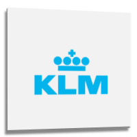 Gorgeus Blue Klm Metal Print Square | Artistshot