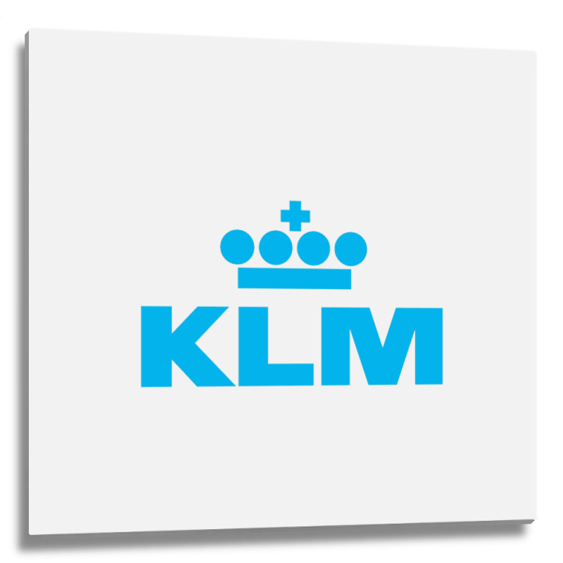 Gorgeus Blue Klm Metal Print Square | Artistshot