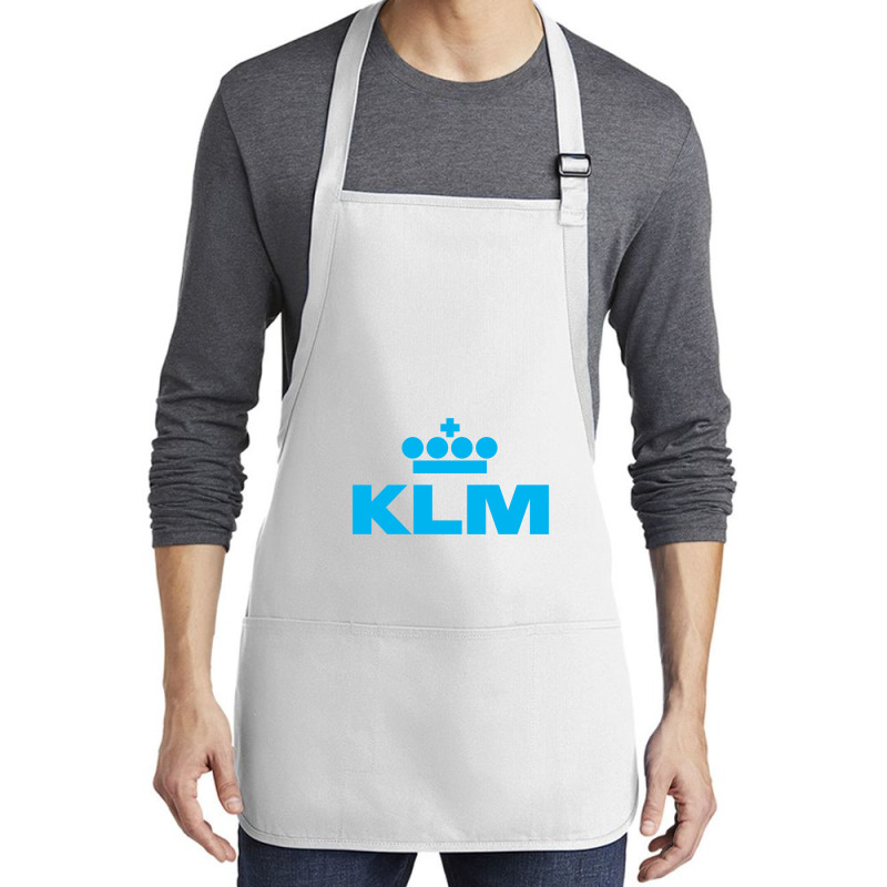 Gorgeus Blue Klm Medium-length Apron | Artistshot