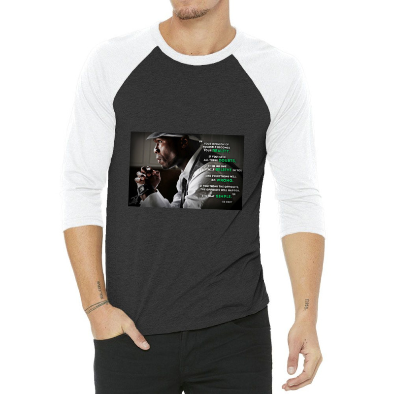 Get Rich Or Die Tryin' 3/4 Sleeve Shirt | Artistshot