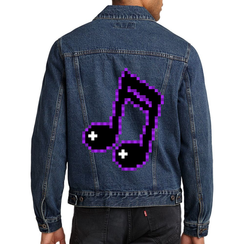 Purp Music Note 1 Men Denim Jacket by AngelinoGuron | Artistshot