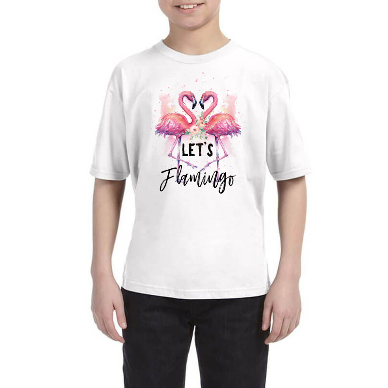 Let's Flamingo Youth Tee | Artistshot