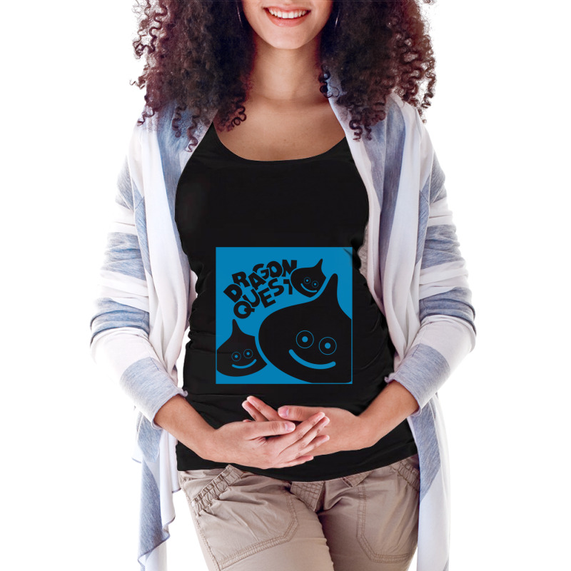 Dragon Quest Slime Maternity Scoop Neck T-shirt by JohnLoechler | Artistshot