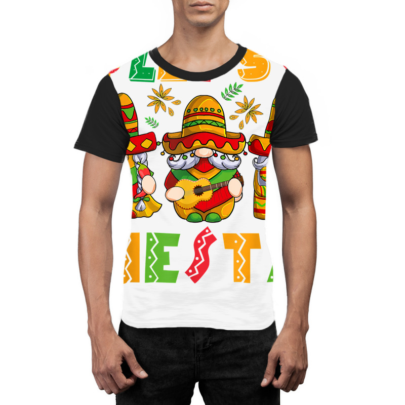 Let's Fiesta Cinco De Mayo Latin Gnomes Mexican Party Poncho T Shirt Graphic T-shirt by wiltoban | Artistshot