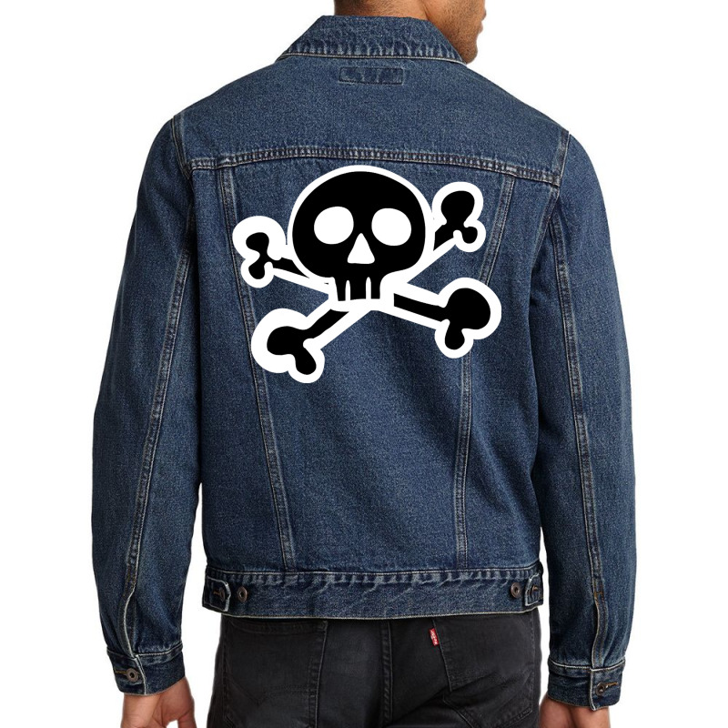 Goth Skull Halloween Boo Pumpkin Magic Men Denim Jacket by AdeArt | Artistshot