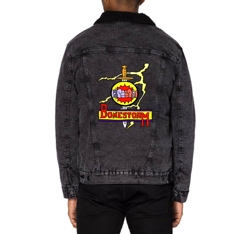 Simpsons Bonestorm Unisex Sherpa-lined Denim Jacket | Artistshot