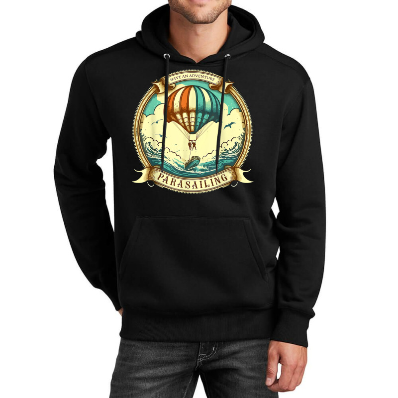 Have An Adventure Parasailing Paragliding Parasail Ocean T Shirt Unisex Hoodie by alph0r9bang | Artistshot