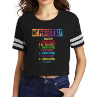 My Perfect Sport Fishing Day Scorecard Crop Tee | Artistshot