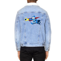 The Blue Bomber Man Unisex Sherpa-lined Denim Jacket | Artistshot