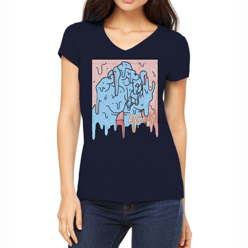 Locket Drip Women's V-Neck T-Shirt by menikagorze | Artistshot