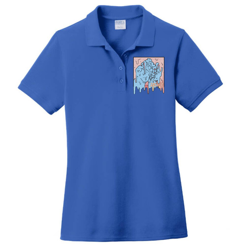 Locket Drip Ladies Polo Shirt by menikagorze | Artistshot