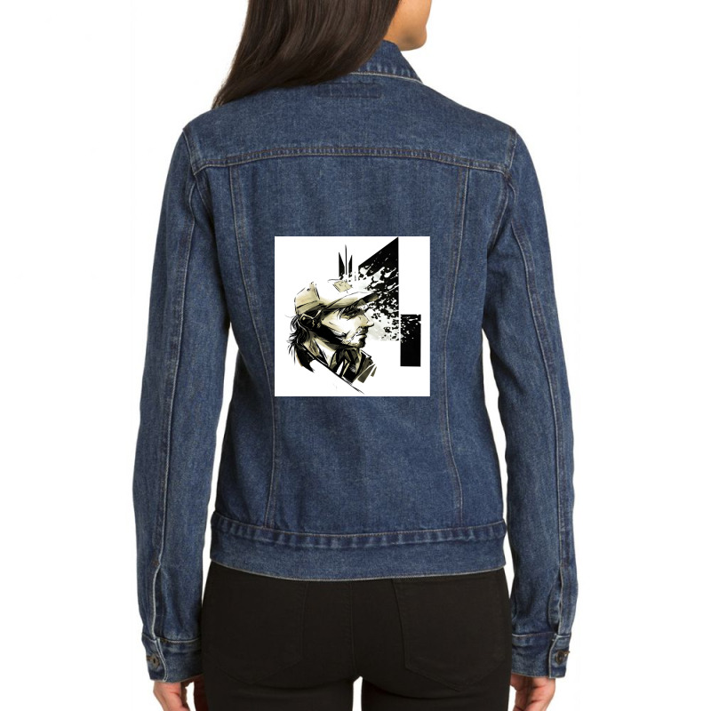 Metal Gear Vinesauce Ladies Denim Jacket by punimsalufu | Artistshot