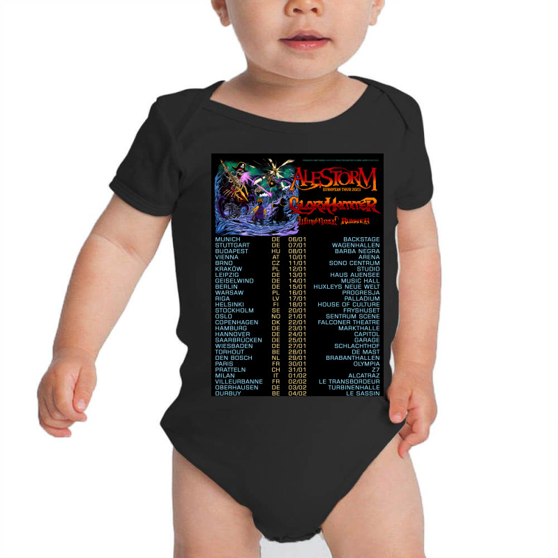 Alestorm Europe Dates Baby Bodysuit by hastutigabriella | Artistshot