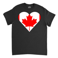 Artistshot Hot Trend Flag Banner Canada Heart International Love Frede Classic T-shirt | Artistshot