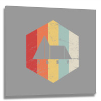 Retro Synthesizer Adsr Metal Print Square | Artistshot