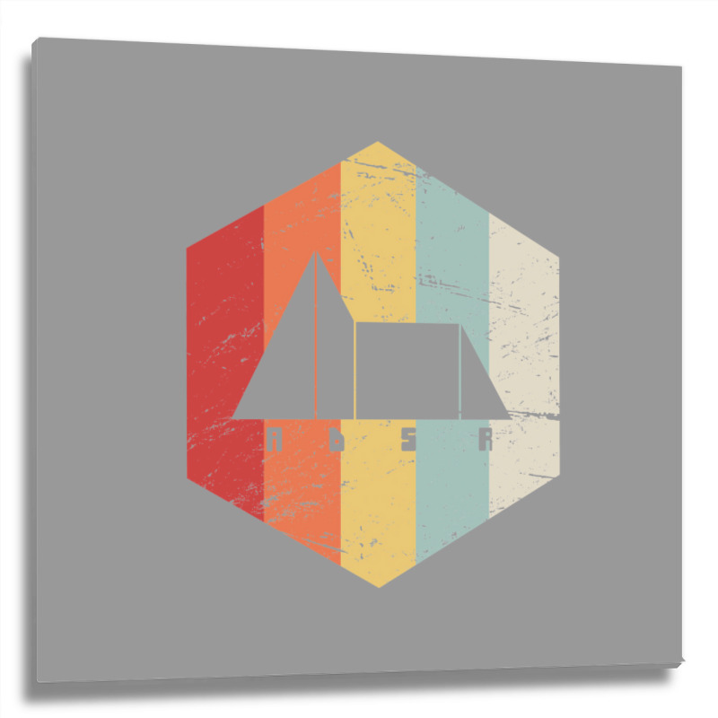 Retro Synthesizer Adsr Metal Print Square | Artistshot