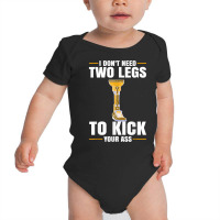 Leg Prosthetic Device Pegleg   Take It Kneesy, Amputee Funny T Shirt Baby Bodysuit | Artistshot