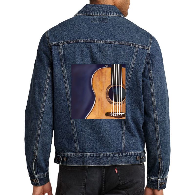 Strings To My Guitar Men Denim Jacket by PhillipVickers | Artistshot