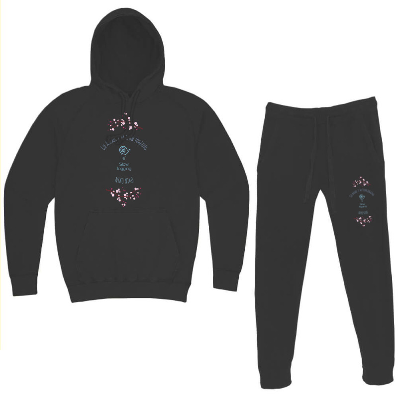 Slow Jogging   Cherry Blossom Edition Hoodie & Jogger set by itxasdabyf | Artistshot