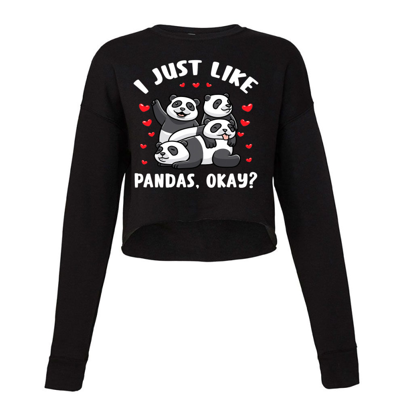 Panda Bear Kawaii Panda Cropped Sweater by SCOTTALLENZ | Artistshot