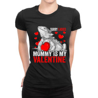 Sorry Ladies Mommy Is My Valentine Bearded Dragon Rescue Ladies Fitted T-shirt | Artistshot