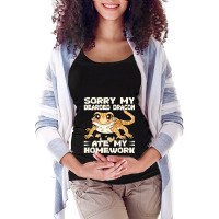 Sorry My Bearded Dragon Ate My Homework 3 Maternity Scoop Neck T-shirt | Artistshot