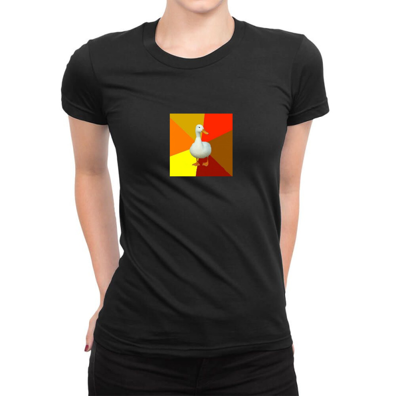 Technologically Impaired Duck Meme Ladies Fitted T-Shirt by PhillipVickers | Artistshot