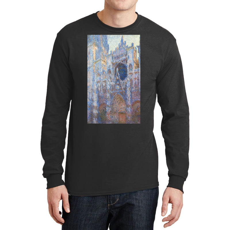 Claude Monet Rouen Cathedral, West Façade Long Sleeve Shirts by Brownuh | Artistshot