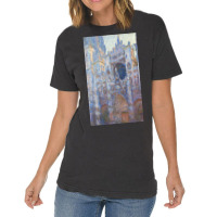 Claude Monet Rouen Cathedral, West Façade Vintage T-shirt | Artistshot