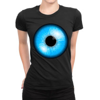 Artistshot Limited Edition Blue Eye Anger Angry Beach Blue Blue Eyes E Ladies Fitted T-shirt | Artistshot