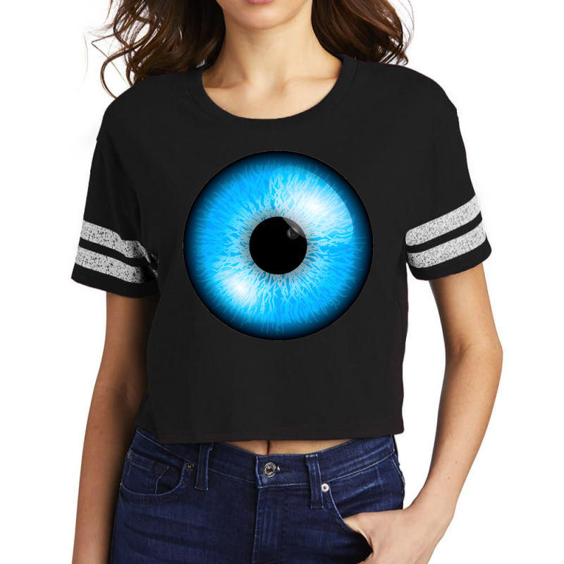 Artistshot Limited Edition Blue Eye Anger Angry Beach Blue Blue Eyes E Scorecard Crop Tee by lykhongduong9enev3 | Artistshot