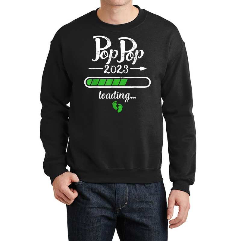 Pop Pop 2023 Loading To Be Granddaddy Baby Twins Pop Pop T Shirt Crewneck Sweatshirt | Artistshot