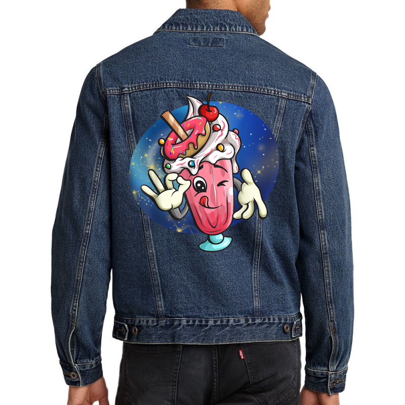 Milkshake Universum Astronaut T Shirt Men Denim Jacket by mal1o2poncio | Artistshot