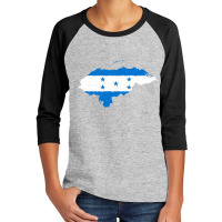 Honduras Map Flag Drawing Line Art Youth 3/4 Sleeve | Artistshot