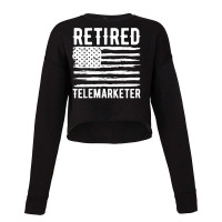 Retired Telemarketer Profession American Flag T Shirt Cropped Sweater | Artistshot