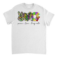 Peace Love King Cake Leopard Mardi Gras Matching Parade T Shirt Classic T-shirt | Artistshot