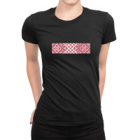 Red Latvian Lielvarde Belt Motif Ladies Fitted T-shirt | Artistshot