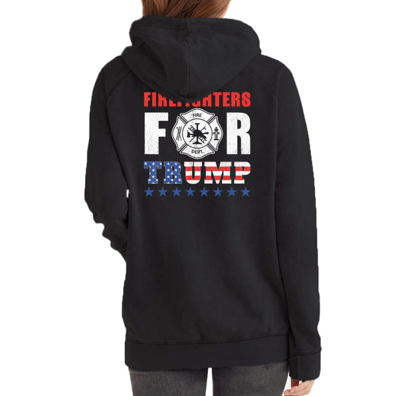 Firefighters For Trump Vintage Hoodie | Artistshot