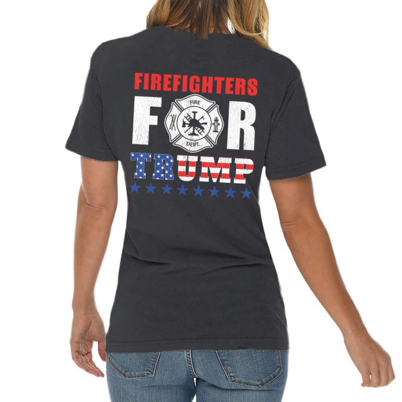 Firefighters For Trump Vintage T-shirt | Artistshot