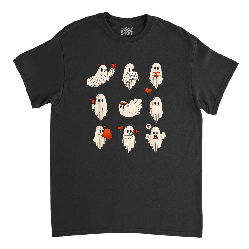 Ghost Valentines, Spooky Valentine's Day Classic T-shirt by Curtis B McCraw | Artistshot