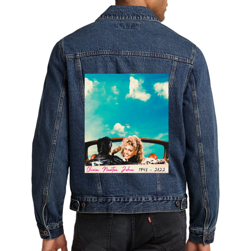 Rip Olivia Newton John 2022 Men Denim Jacket | Artistshot