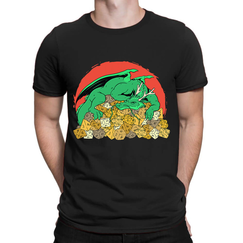 Strong Dragon Protects Dices For Player T-Shirt by AURRADILLARD | Artistshot