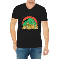 Strong Dragon Protects Dices For Player V-neck Tee | Artistshot