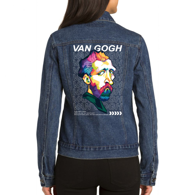 Van Gogh Quotes Ladies Denim Jacket by SPLCHR | Artistshot