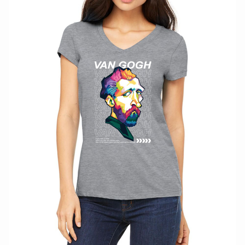 Van Gogh Quotes Women's V-Neck T-Shirt by SPLCHR | Artistshot