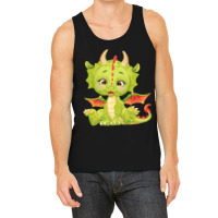 Sugar Cute Baby Dragon Green Dragon 1 Tank Top | Artistshot