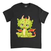 Sugar Cute Baby Dragon Green Dragon 1 Classic T-shirt | Artistshot